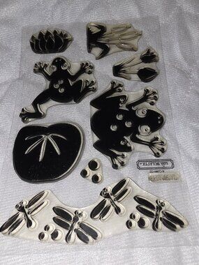 My Acrylix Frog Stamps Scrapbooking Close to My Heart